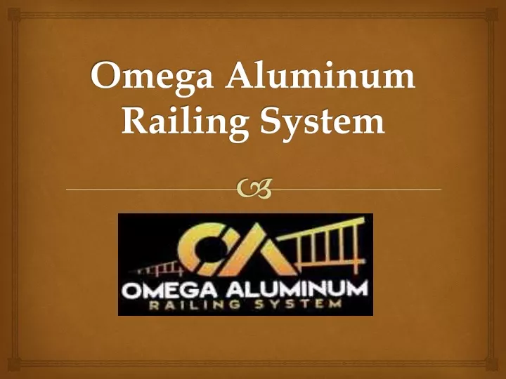 omega aluminum railing system