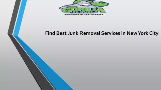 Find Best Junk Removal Services in New York City