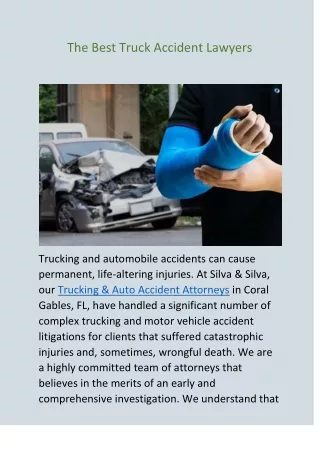 The Best Truck Accident Lawyers doc