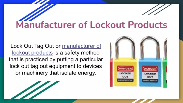 manufacturer of lockout products