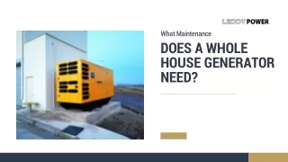 what maintenance