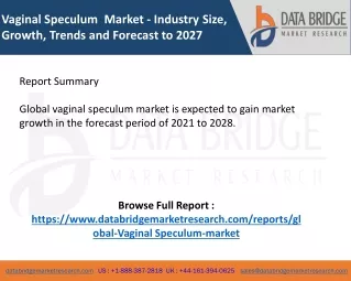 Vaginal Speculum  Market
