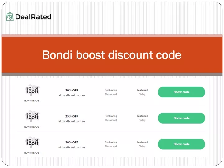 bondi boost discount code