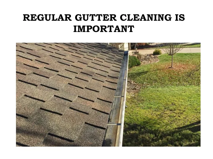regular gutter cleaning is important