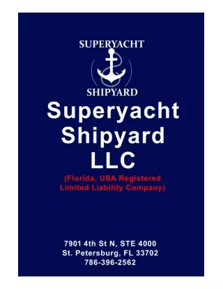 Superyacht Shipyard Catalog