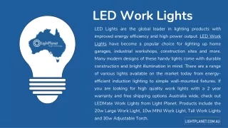 LED Work Lights and LED Flashlight products | Light Planet