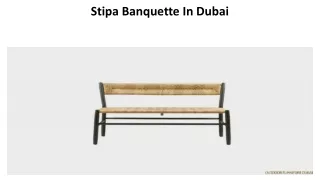 stipa banquette in dubai