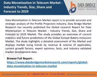 data monetization in telecom market industry