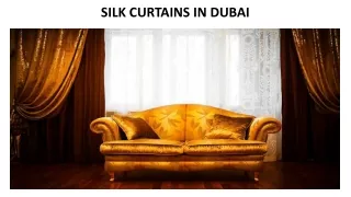 silk curtains in dubai
