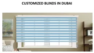 customized blinds in dubai