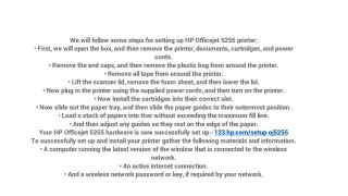 we will follow some steps for setting