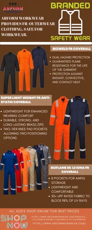 Abform workwear provides FR-outerwear clothing, safe for workwear