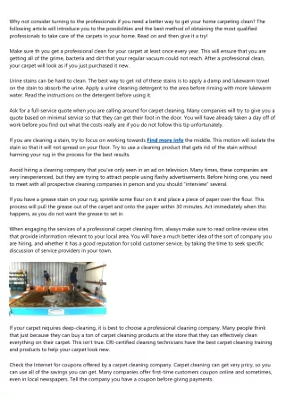why not consider turning to the professionals