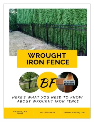 Here's what you need to know about wrought iron fence
