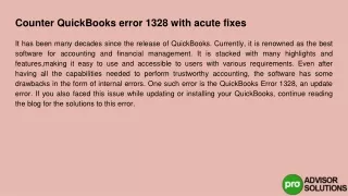 counter quickbooks error 1328 with acute fixes