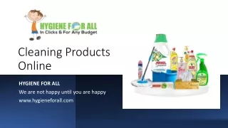 Cleaning Products Online​