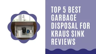 Top 5 Best Garbage Disposal For Kraus Sink Review