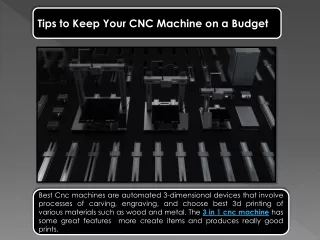 tips to keep your cnc machine on a budget