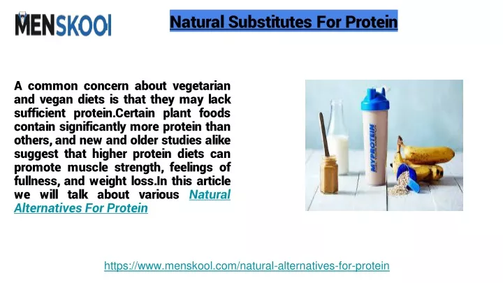 natural substitutes for protein