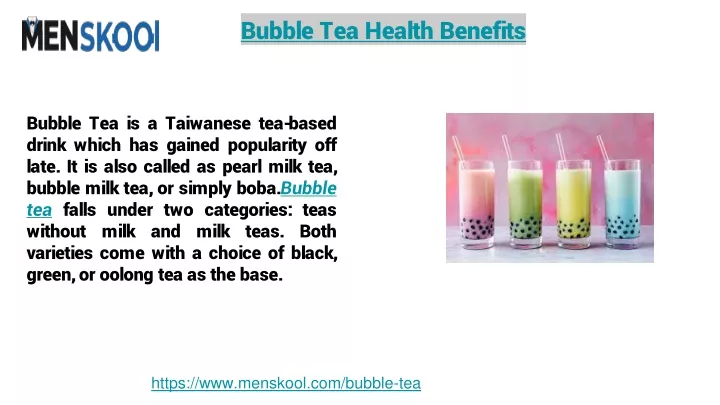 bubble tea health benefits
