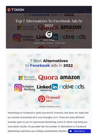 top 7 alternatives to facebook ads in 2022