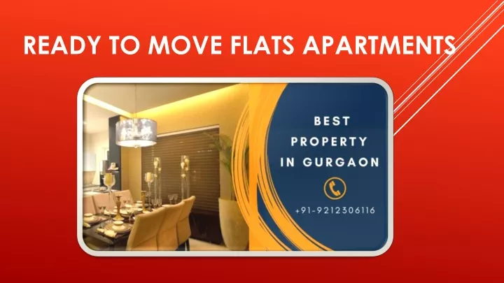 ready to move flats apartments