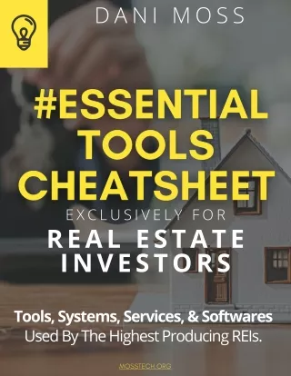 Essential Tools Cheatsheet For REIs