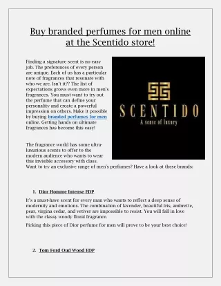 Buy-Branded-Perfumes-For-Men-Online-At-The-Scentido store