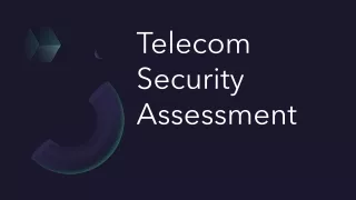 Telecom Security Assessement