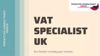 VAT Specialist UK - Proactive Consultancy
