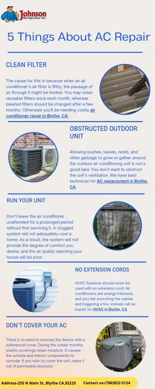5 Things About AC Repair