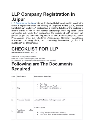 LLP Company Registration in Jaipur.docx