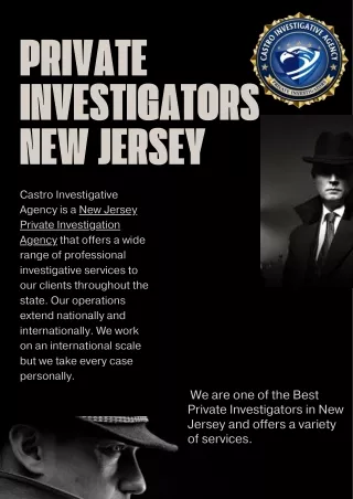 Private Investigators in New Jersey
