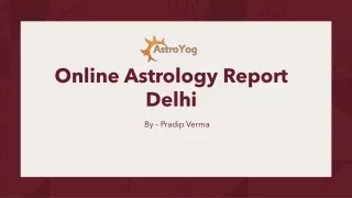 online astrology report delhi