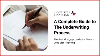 A Complete Guide to The Underwriting Process