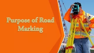 Purpose of Road Marking