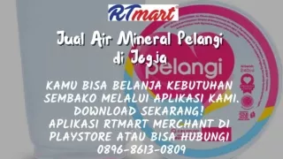 PENJUAL TERPERCAYA, Hubungi 0896–8613-0809  Jual Air Mineral Pelangi Jogja