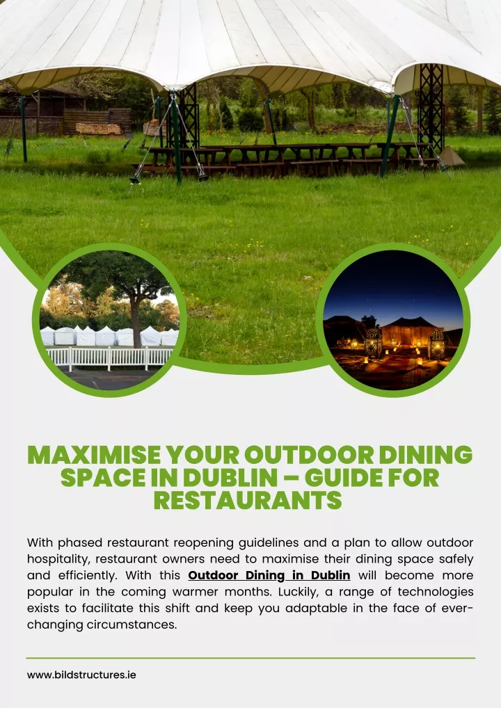 maximise your outdoor dining space in dublin