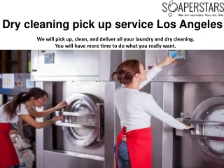 Dry cleaning pick up serivce Los Angeles