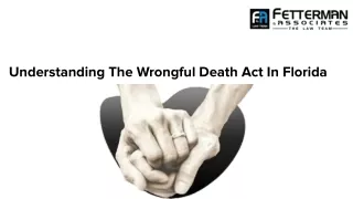 Understanding The Wrongful Death Act In Florida