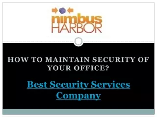 Best Security Services Company - Nimbusharbor
