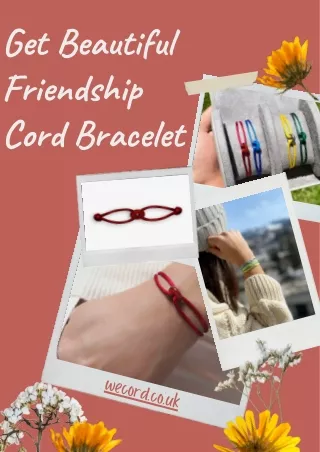 Get Friendship Cord Bracelet - Wecord London