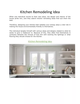 PPT - Kitchen Remodeling Idea PowerPoint Presentation, free download ...