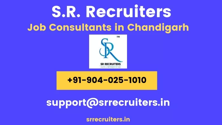 s r recruiters job consultants in chandigarh