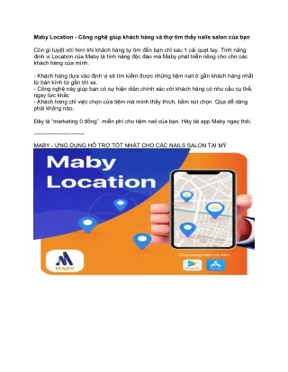 Maby Location
