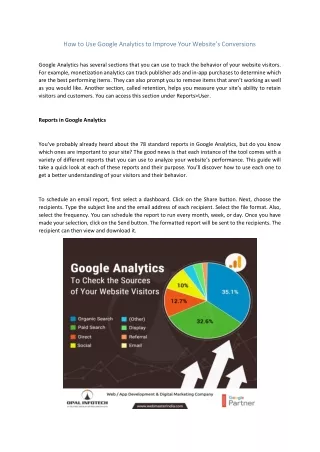 how to use google analytics to improve your