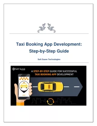 Taxi Booking App development Company