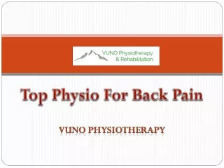 Top Physio For Back Pain
