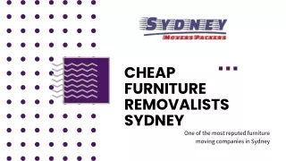 Furniture Movers- Sydney Movers Packers