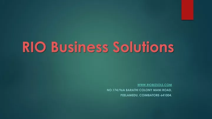 rio business solutions